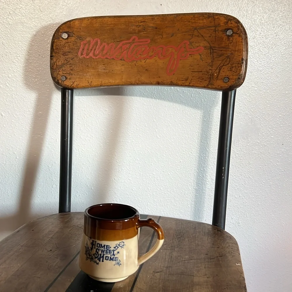 Home Sweet Home Tea Mug Primitive Folk Country